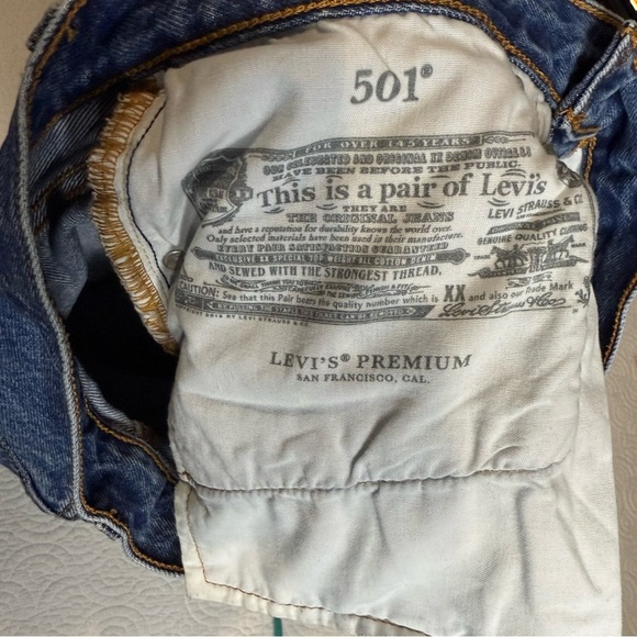 Levi's Premium 501 Blue Jeans size W27 L30 - Picture 9 of 13